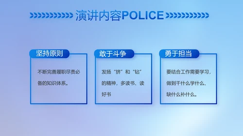 忠诚正义秉公执法公安警察动态PPT