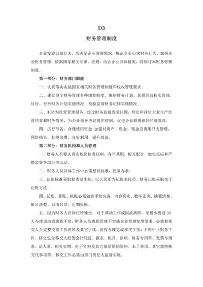 有限责任公司财务管理核心制度.docx