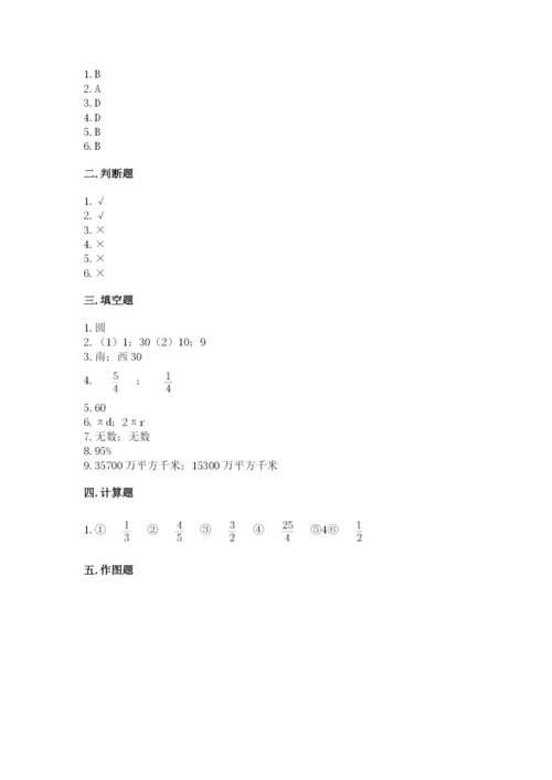 人教版六年级上册数学期末测试卷附答案【综合卷】.docx