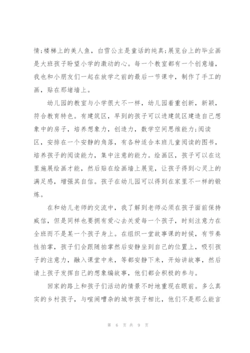 幼儿园支教心得体会2022范文.docx
