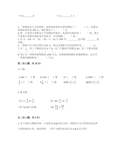 人教版六年级数学小升初试卷【突破训练】.docx