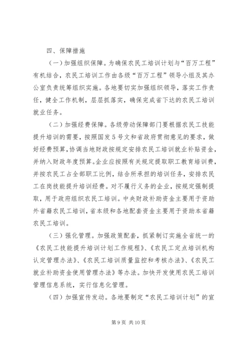 省农民工技能提升培训计划实施方案 (3).docx