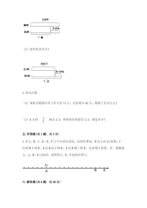 赣州市瑞金市六年级下册数学期末测试卷精品及答案.docx