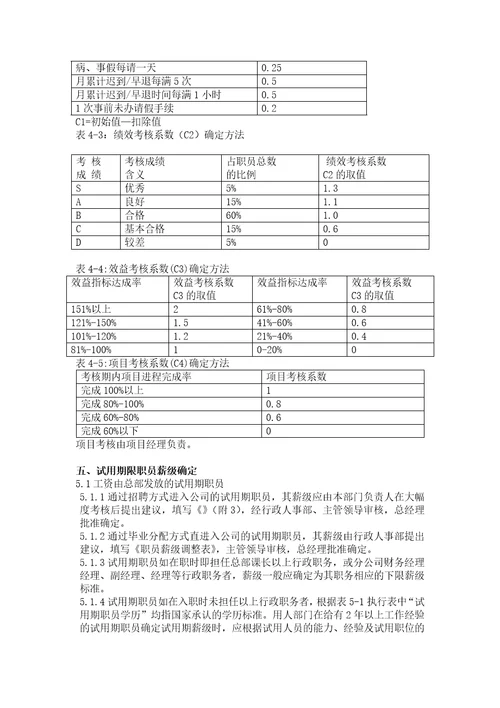 TCL有限公司薪酬制度