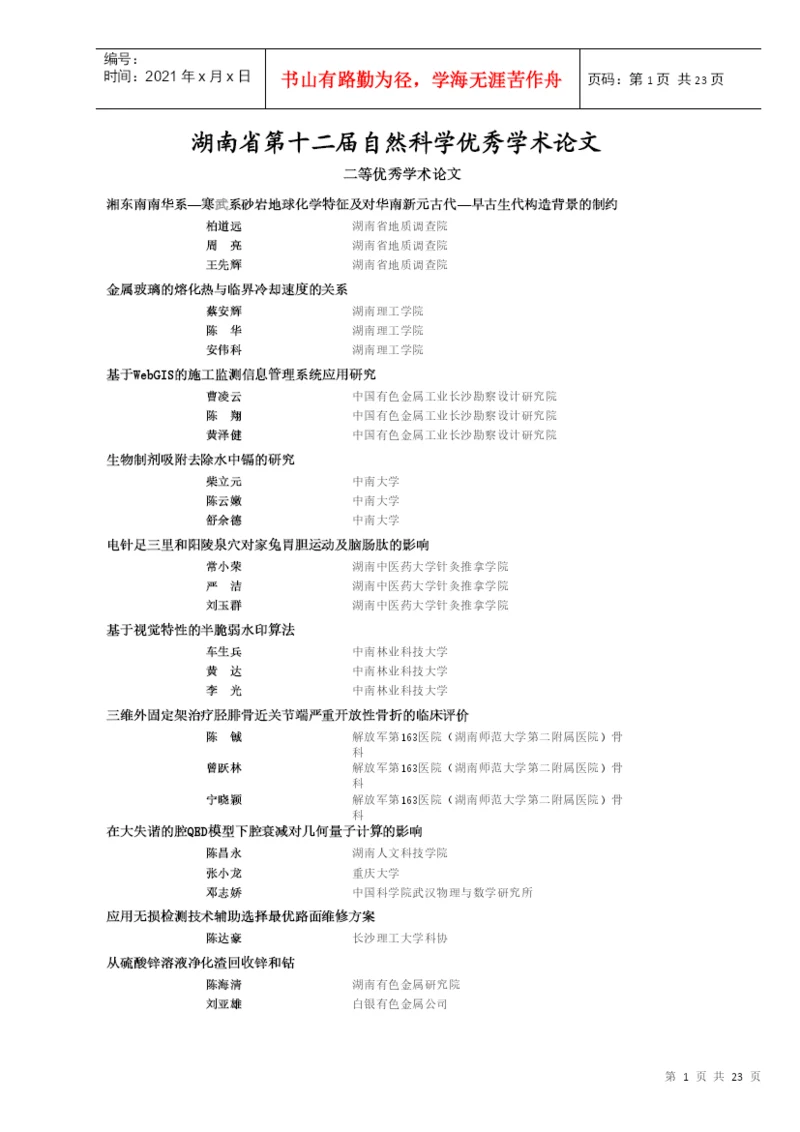 自然科学优秀学术论文二等-湖南省化工化学学会.docx