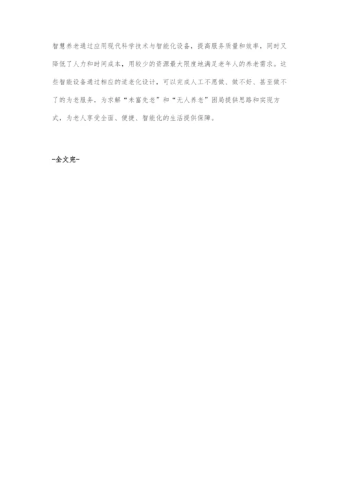 发展智慧养老产业-带动经济增长与就业.docx