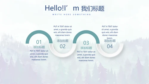 手绘保护森林资源主题班会动态PPT