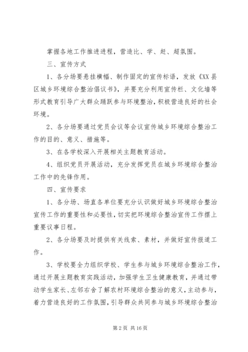 人居环境综合整治宣传方案五篇.docx