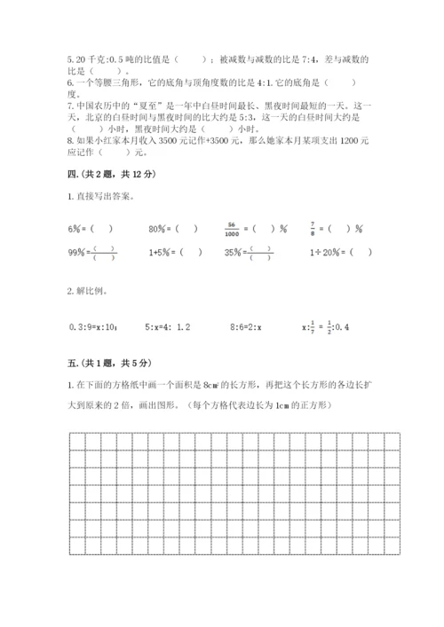 小学毕业班数学检测题附答案（突破训练）.docx