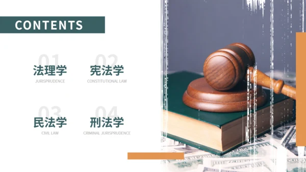 网页风大学法律专业课课件通用PPT模板