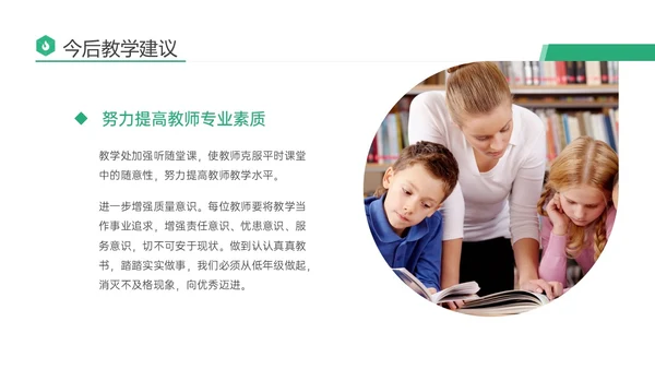 绿色商务实拍期末考试成绩分析会教研会学生老师ppt