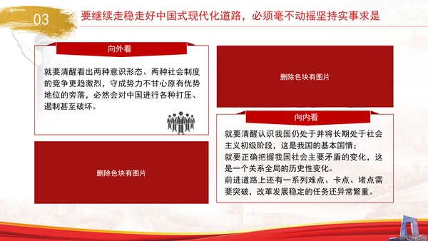 中国式现代化与实事求是专题党课PPT