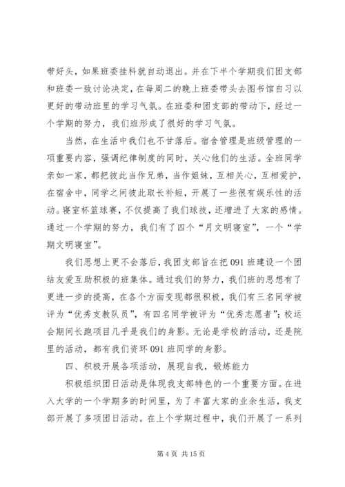 优秀团支部申请书4篇.docx