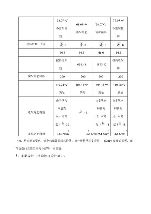 钢筋混凝土单向板肋梁楼盖课程设计计算书设计实例