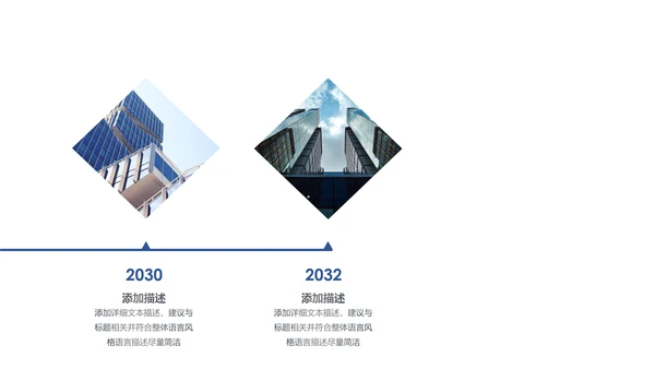 时间轴商务企业发展历程公司简介ppt模板
