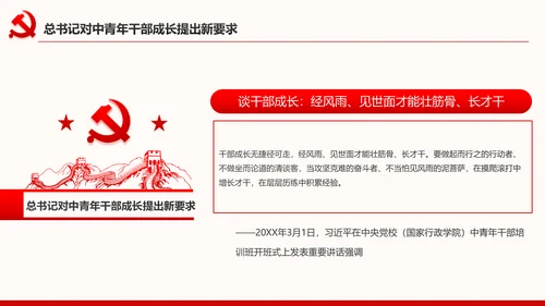 中青年干部培训班开班式上重要讲话新要求PPT