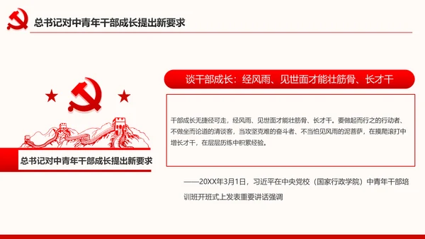 中青年干部培训班开班式上重要讲话新要求PPT
