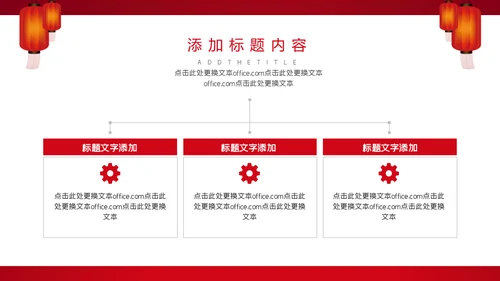 赢战企业红色喜庆年终总结通用PPT模板