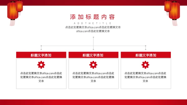 赢战企业红色喜庆年终总结通用PPT模板