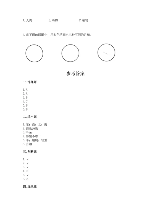 教科版科学二年级上册《期末测试卷》精品【网校专用】.docx