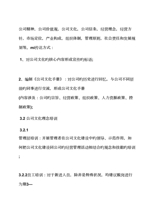 活动专题方案之企业文化建设专题方案范本.docx