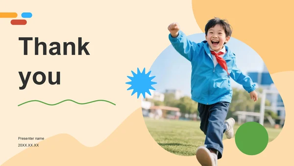橙色摄影风小学生个人自我介绍PPT主题