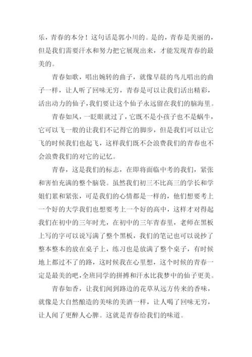 青春无悔作文-7.docx