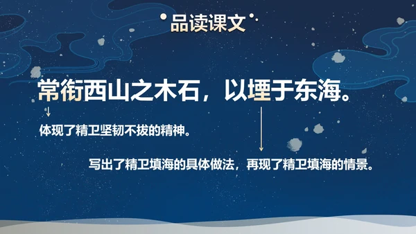 部编版四年级上册精卫填海课件PPT模板