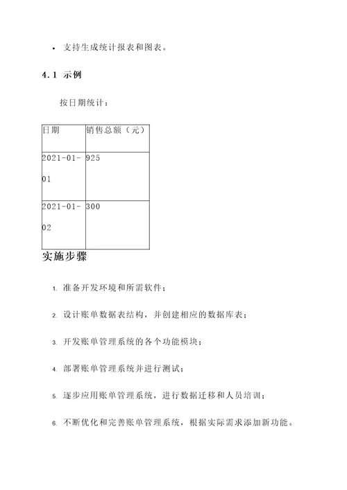 猪肉店账单管理方案