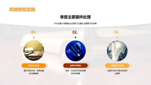 法务部门季度工作回顾