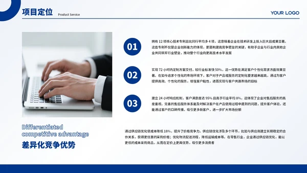 蓝色商务商业项目计划书PPT模板