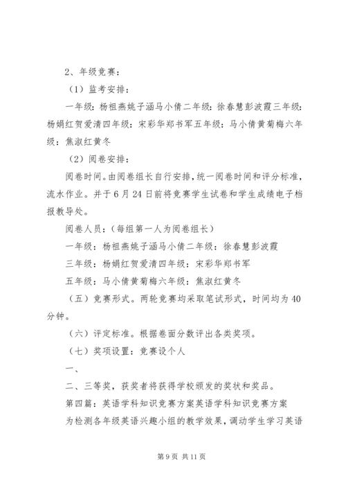 高中学科知识竞赛活动方案(精品).docx