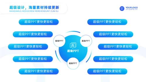 蓝色渐变风毕业论文答辩通用PPT模板