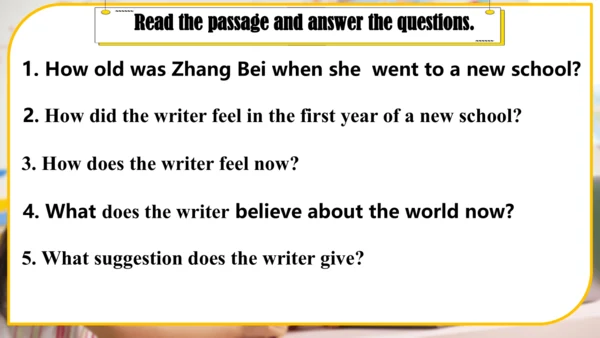Module 9 Unit 2 I believe that the world is what y