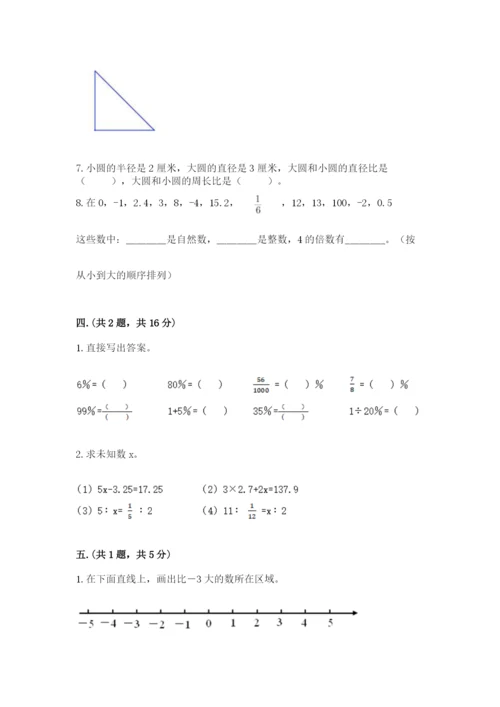 北师大版小升初数学模拟试卷带答案（突破训练）.docx