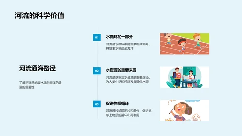 河流科学知识讲解PPT模板