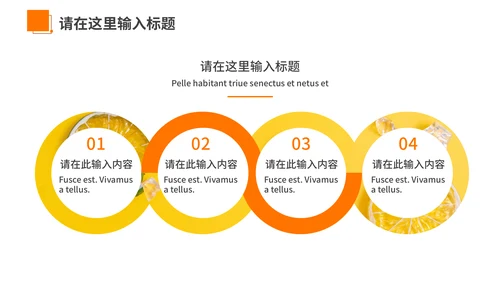橙色夏季风优雅商务工作汇报通用PPT模板