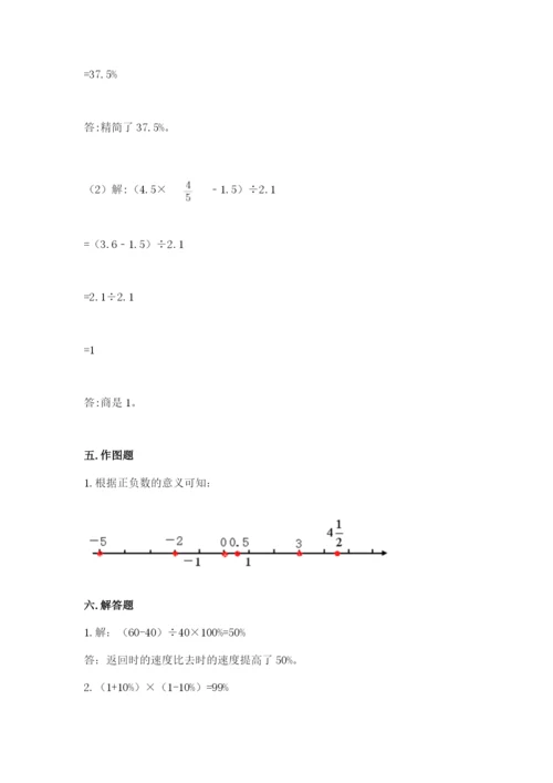 冀教版小升初数学模拟试卷含完整答案【夺冠】.docx