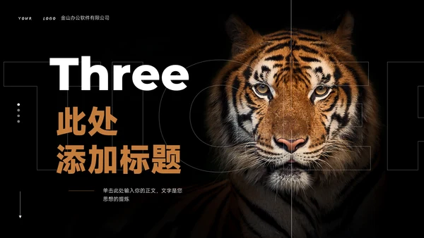 Tiger老虎通用PPT演示模板