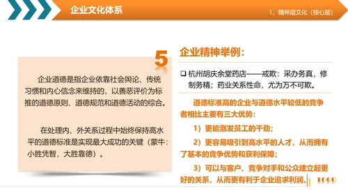 商务高管培训企业文化阐述PPT模板