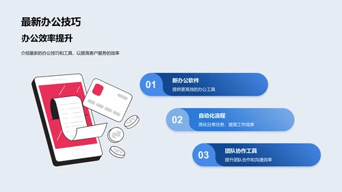 客服技巧与办公效率PPT模板