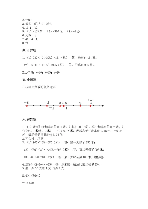 宁夏小升初数学期末测试卷达标题