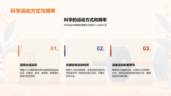 健康生活讲座报告PPT模板