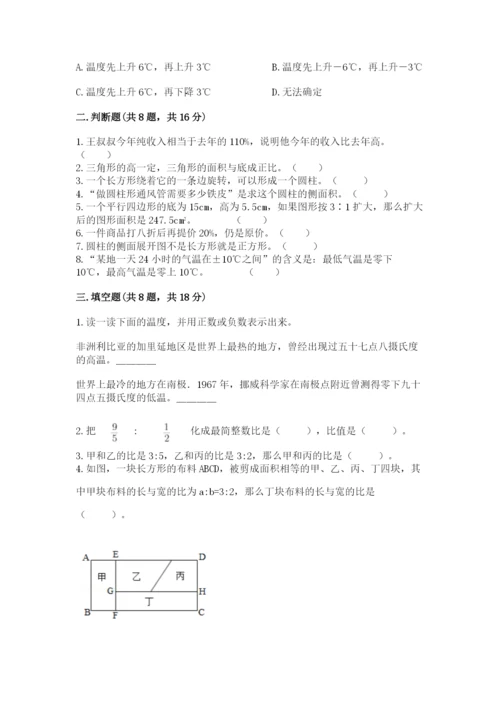 北京版六年级下册期末真题卷带答案（b卷）.docx