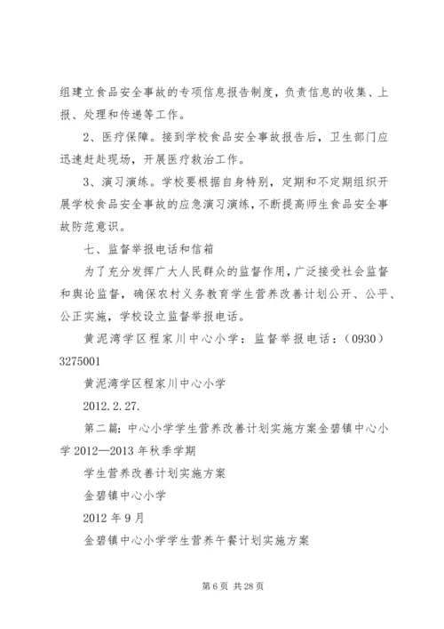 程家川中心小学营养改善计划工作实施方案.docx