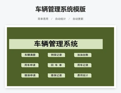 车辆管理系统模版