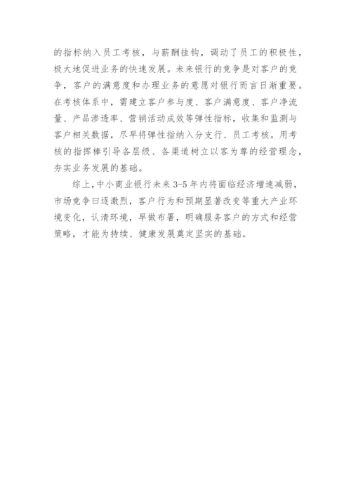 新常态下中小商业银行转型策略思考论文.docx