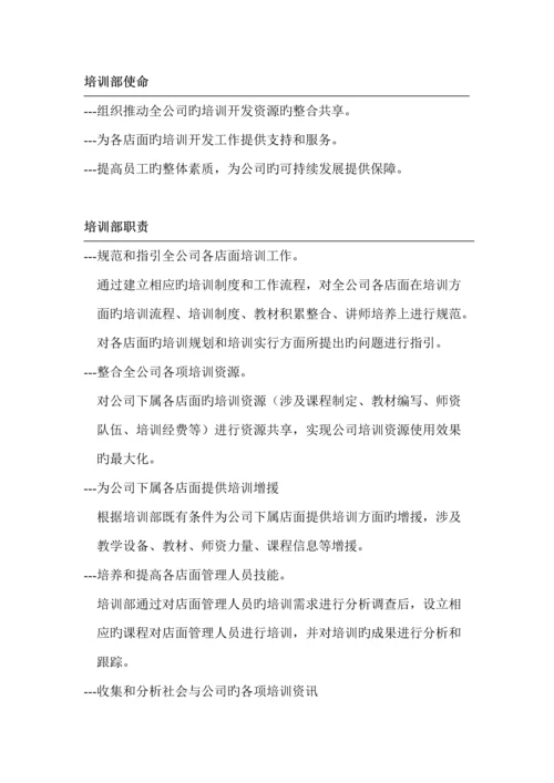 企业营运部营运标准手册店面培训.docx