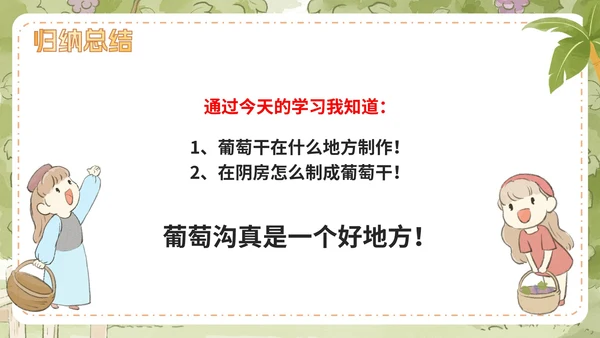 部编版语文二年级上册第十一课《葡萄沟》课件