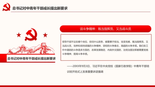 中青年干部培训班开班式上重要讲话新要求PPT